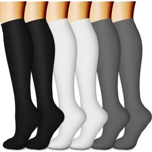 Women's 6-Pack Mid-Calf Compression Socks Bundle - Thumbnail Image 23