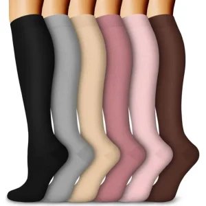 Women's 6-Pack Mid-Calf Compression Socks Bundle - Thumbnail Image 51
