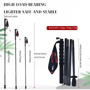 2PCs Carbon Fiber Foldable 5-Sections - Thumbnail Image 7
