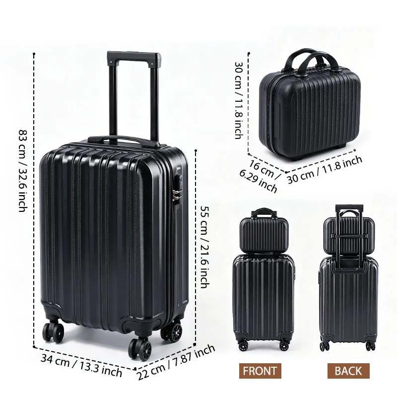 2 Piece Hardside Luggage Set - 20 Inch - Image 3