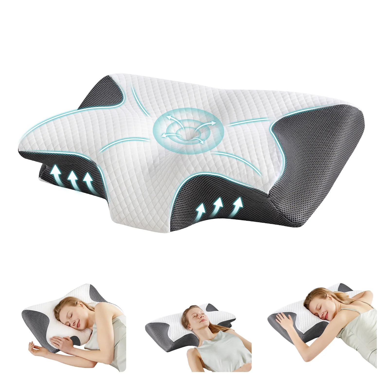 Ergonomic Cervical Neck Pillow - Image 1
