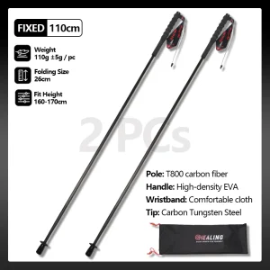 2PCs Carbon Fiber Foldable 5-Sections - Thumbnail Image 10