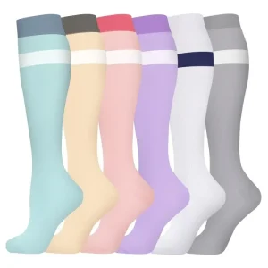 Women's 6-Pack Mid-Calf Compression Socks Bundle - Thumbnail Image 7
