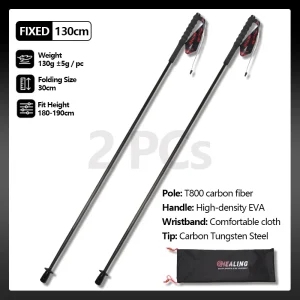 2PCs Carbon Fiber Foldable 5-Sections - Thumbnail Image 11