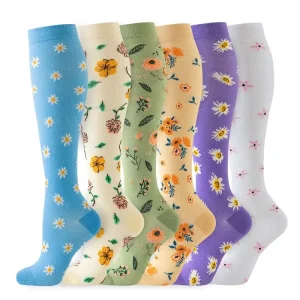 Women's 6-Pack Mid-Calf Compression Socks Bundle - Thumbnail Image 6