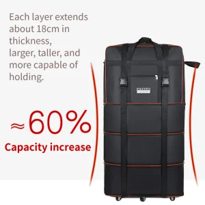 Travel Bag with Wheels Expandable - Thumbnail Image 4