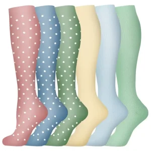 Women's 6-Pack Mid-Calf Compression Socks Bundle - Thumbnail Image 38