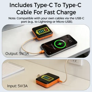 Pixel Art Portable Charger Mini - Thumbnail Image 5