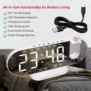 Projection Alarm Clock - Thumbnail Image 7
